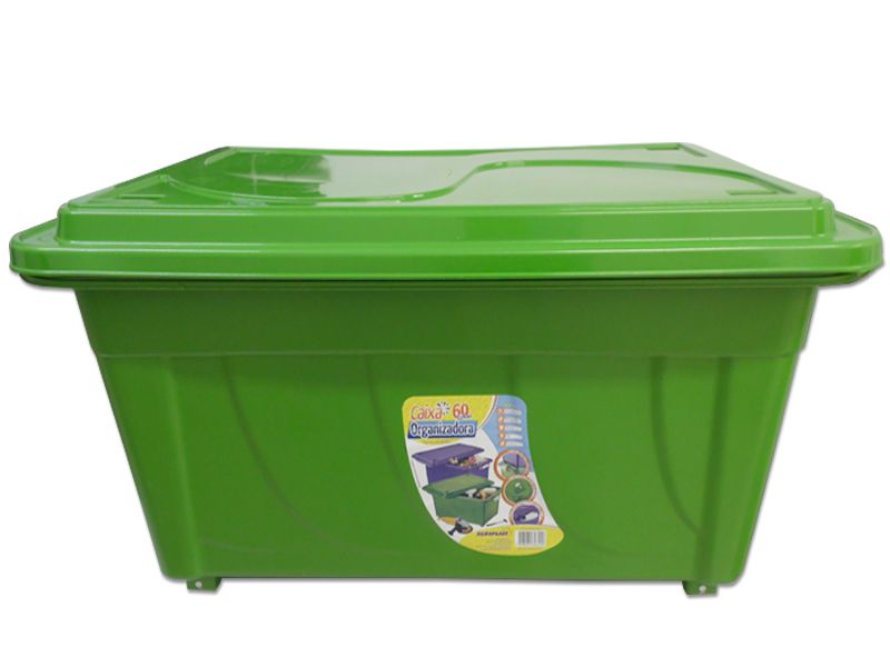 Caixa Organizadora 60 Litros Multiuso Verde Agraplast - TudodeFerramentas -  Levando Praticidade ao seu Dia a Dia