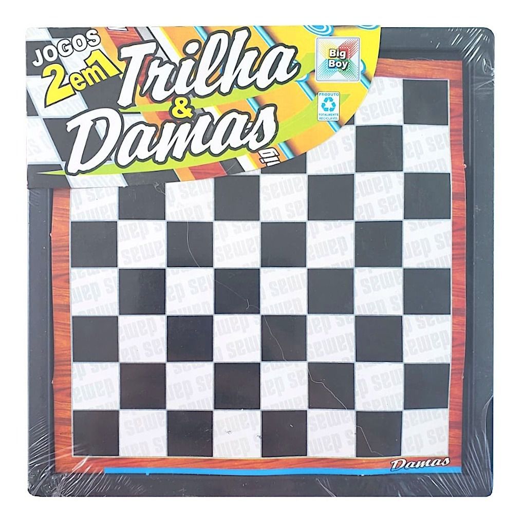 Jogo De Tabuleiro 2 Em 1 Dama E Trilha