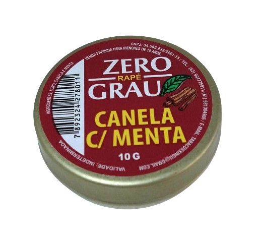 RAPÉ ZERO GRAU CANELA COM MENTA 10G - XINGU - Armazém Santa Helena