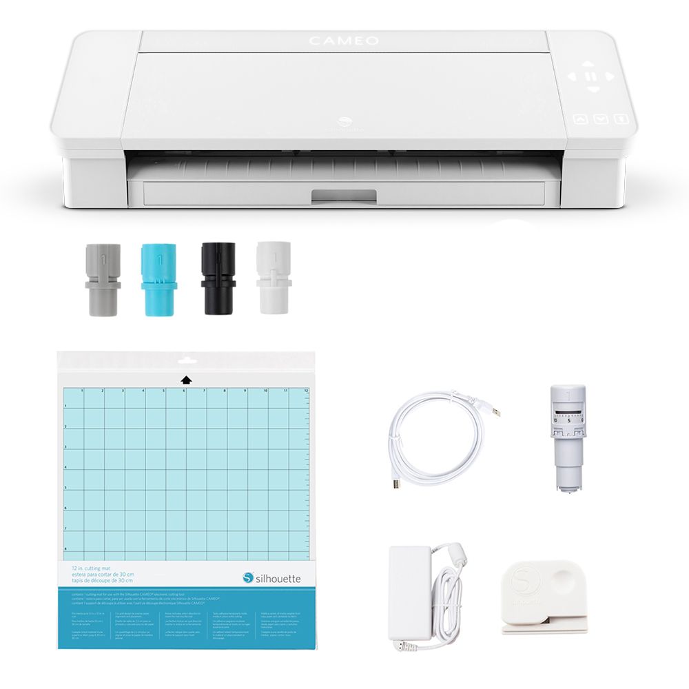 Silhouette Cameo 4 Preto + Kit Artesão Profissional - Rizzo