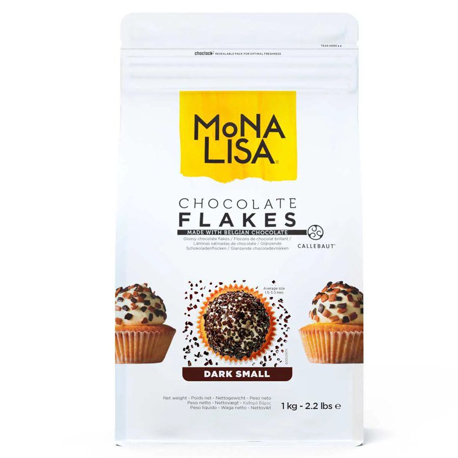 Chocolate Flakes - Dark Small - Chocolate Belga Meio Amargo em