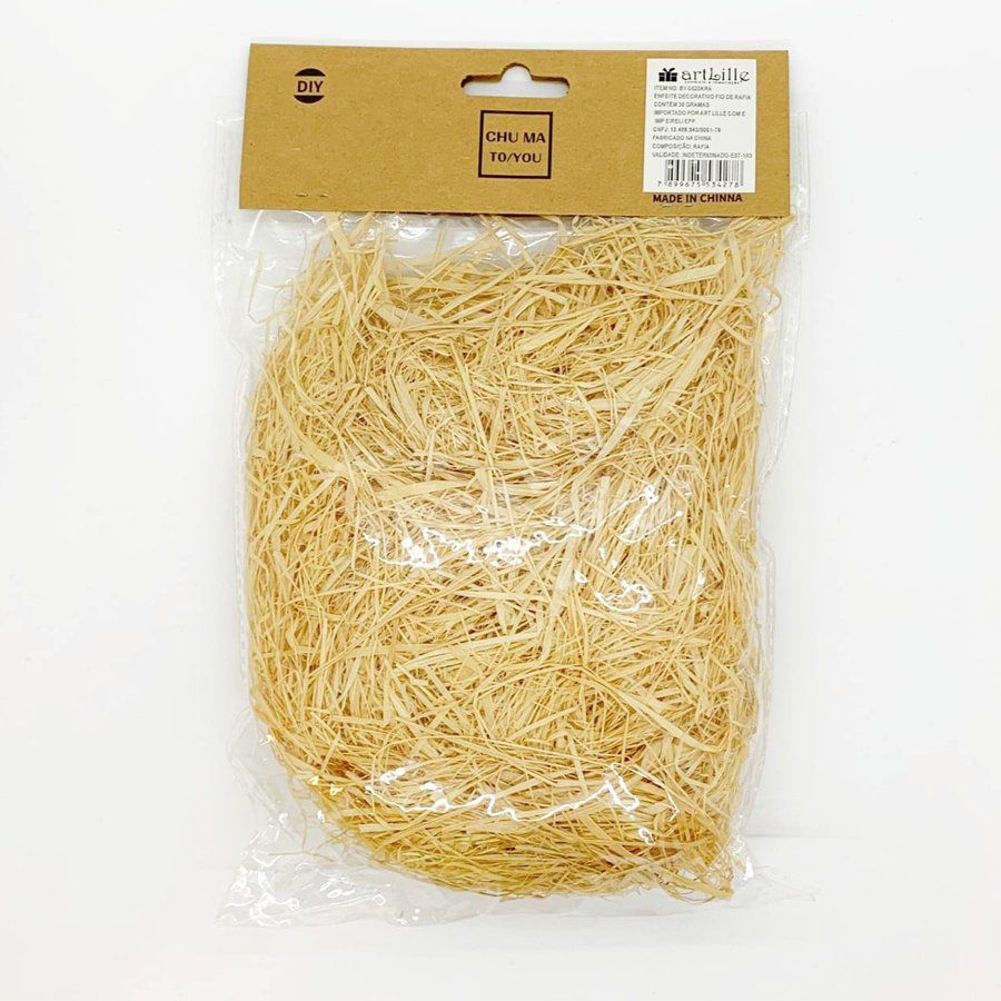 Palha Decorativa 30g unidade ArtLille Rizzo Embalagens