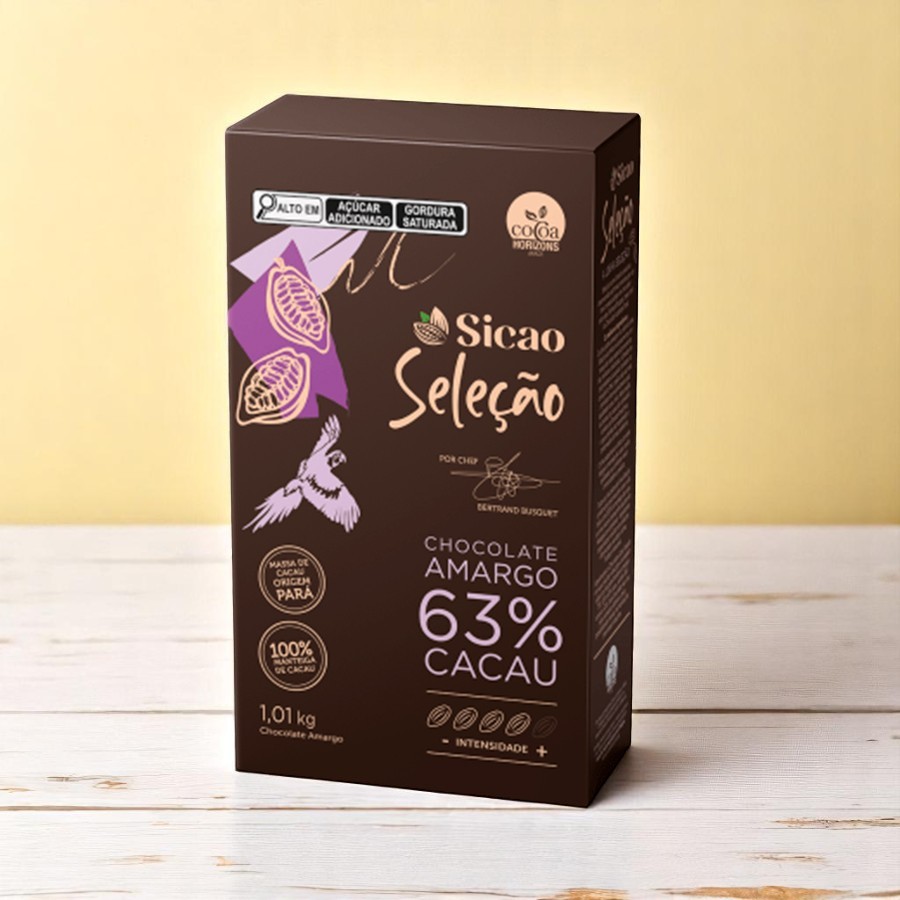 Chocolate Seleção Amargo 63% Cacau - 1,01 Kg - 1 unidade - Sicao