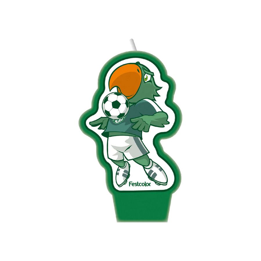 Vela - Palmeiras - 9cm - 1 unidade - Festcolor - Rizzo - Rizzo Embalagens