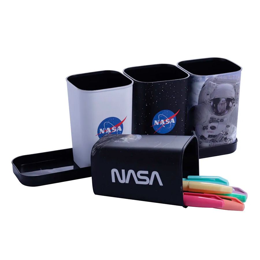 Porta Canetas com Bandeja Nasa - 1 unidade - Plasútil - Rizzo