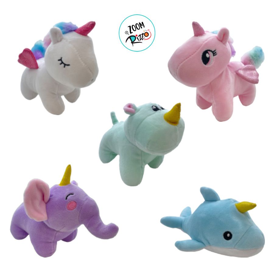 Arco-Íris Bolsa de Pelúcia com Animais - 30cm - 1 unidade - Rizzo
