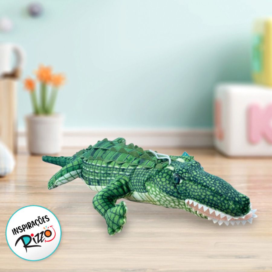 Crocodilo de Pelúcia - 1,40m - 1 unidade - Rizzo - Rizzo Embalagens