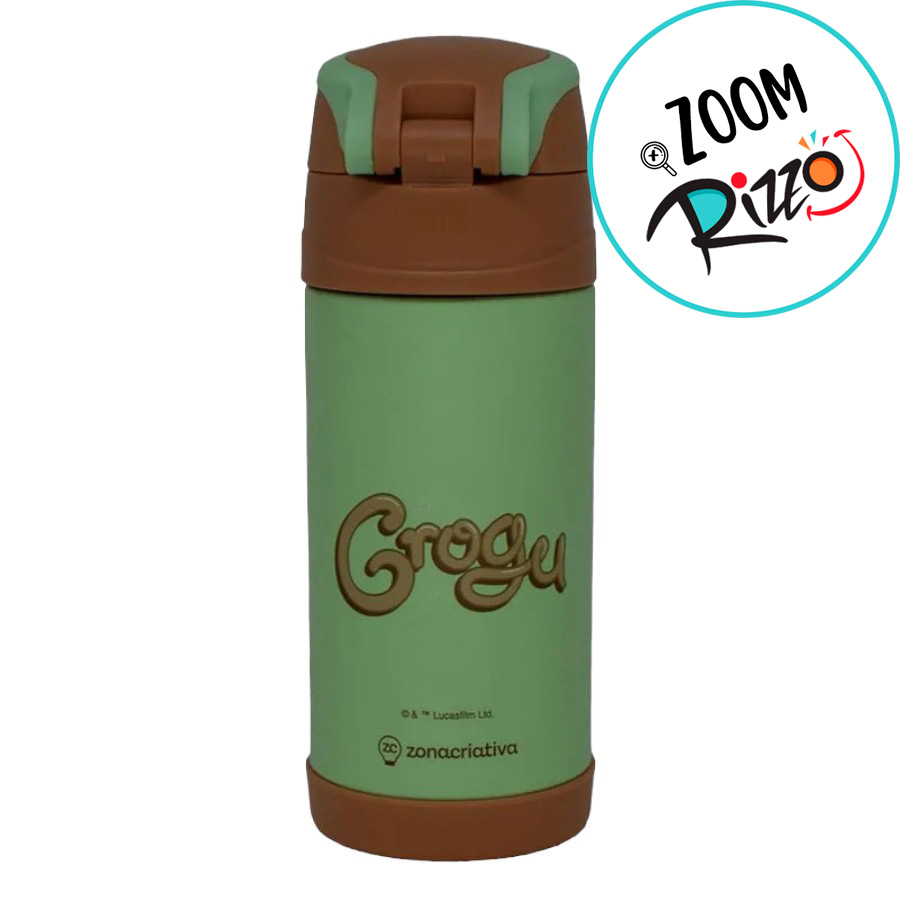 Garrafa Térmica com Canudo Baby Yoda - 350ml - 1 unidade - Zona