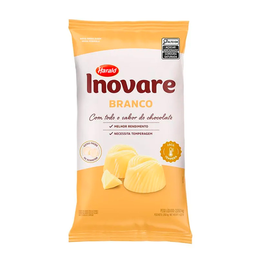 Inovare Gotas de Chocolate Branco - 2,05kg - 1 unidade - Harald