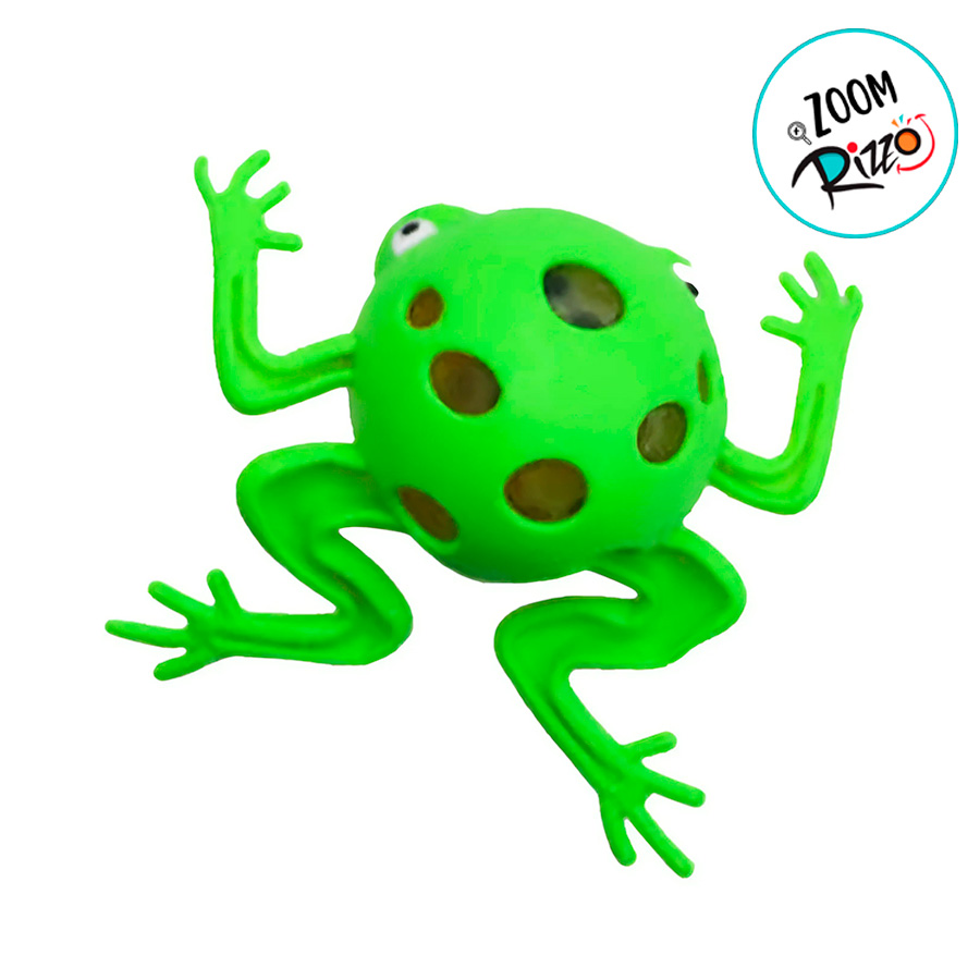 Brinquedo Cute Frog - Verde - 1 unidade - Rizzo - Rizzo Embalagens
