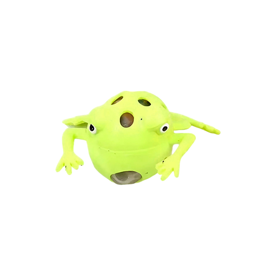 Brinquedo Cute Frog - Amarelo - 1 unidade - Rizzo - Rizzo Embalagens