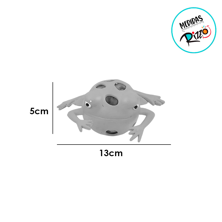 Brinquedo Cute Frog - Laranja - 1 unidade - Rizzo - Rizzo Embalagens