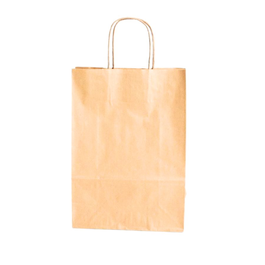 Sacola de Papel GG 39x32x16cm - Pardo - 10 unidades - Cromus
