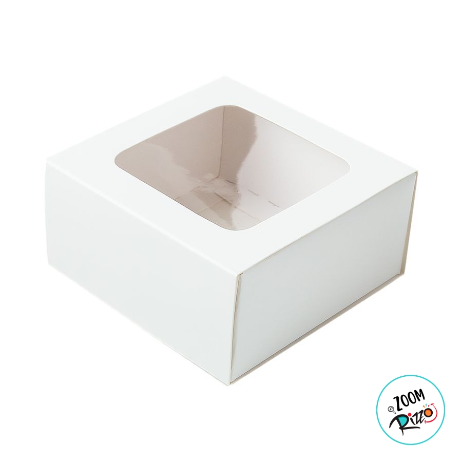 Caixa Gaveta com Visor Nº1 (8cm x 8cm x 4cm) Branca 10 unidades