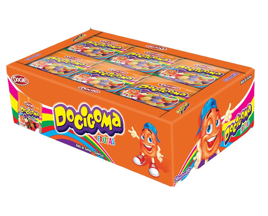 Bala de Goma Mini Tradicional Sortido - 25 unidades de 20g cada