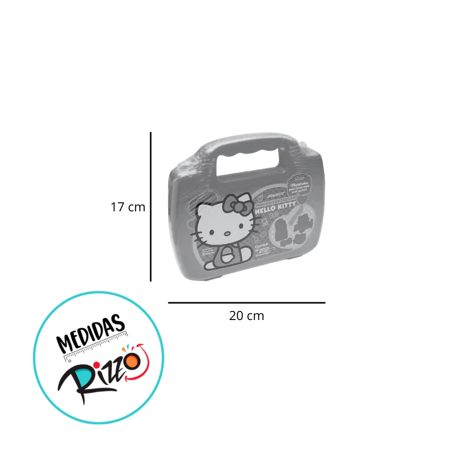 Maleta Hello Kitty massinha de modelar - 10 cores - 1 unidade