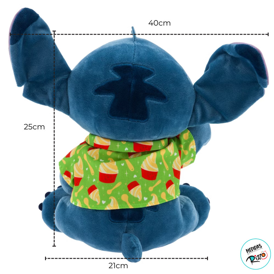 Pelúcia Stitch Sorvete de Abacaxi - 25cm - 1 unidade - Disney