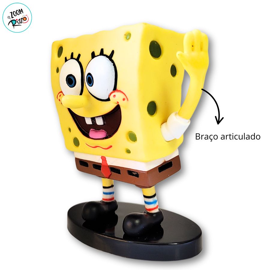Boneco Fandom Box - Bob Esponja - 10cm - 1 unidade - Rizzo - Rizzo