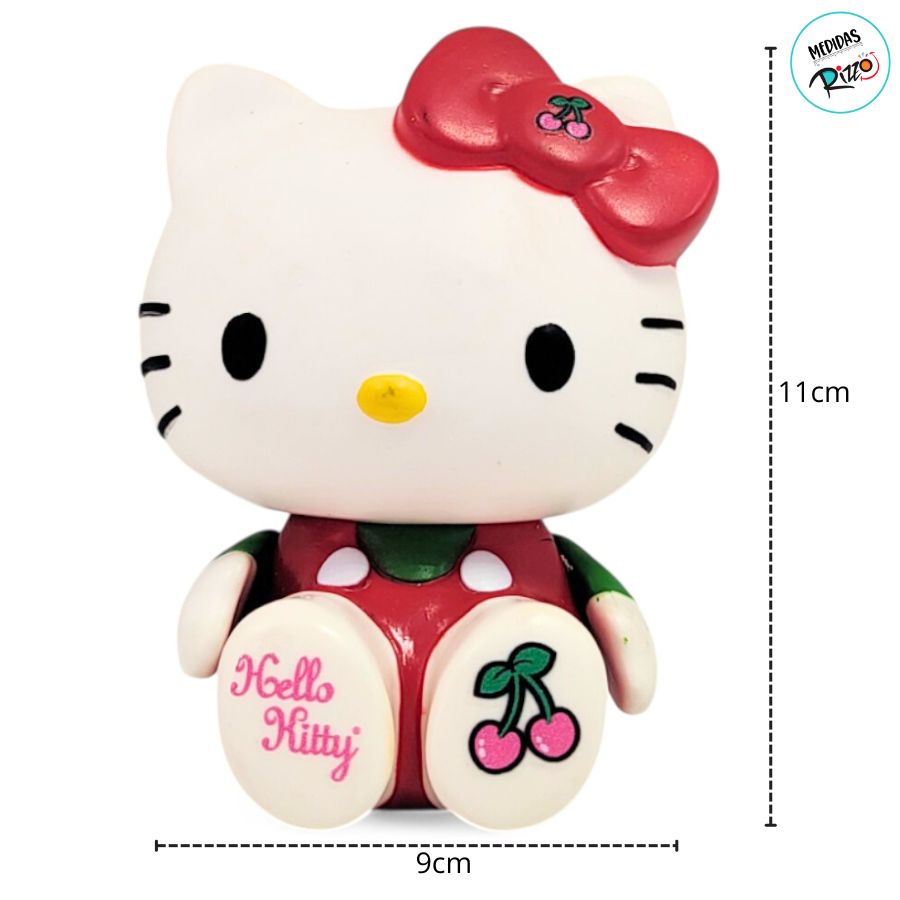 Boneca Frutinhas Hello Kitty de Vinil - Cereja - 11cm - 1 unidade