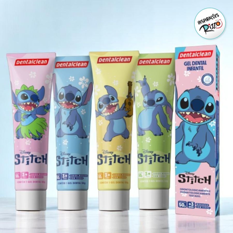 スティッチ Gel Dental Infantil Com Flúor - Stitch - 50g - 1 unidade - Disney