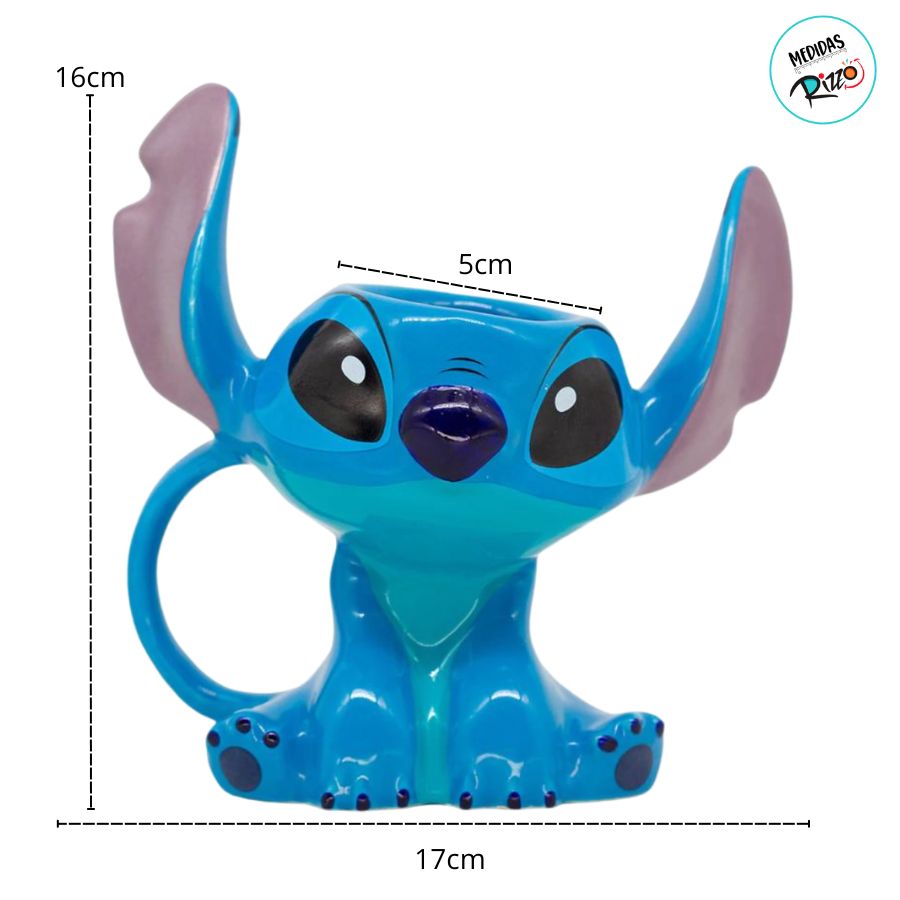 Enfeite Stitch de Cerâmica - 16x17cm - 1 unidade - Disney Original