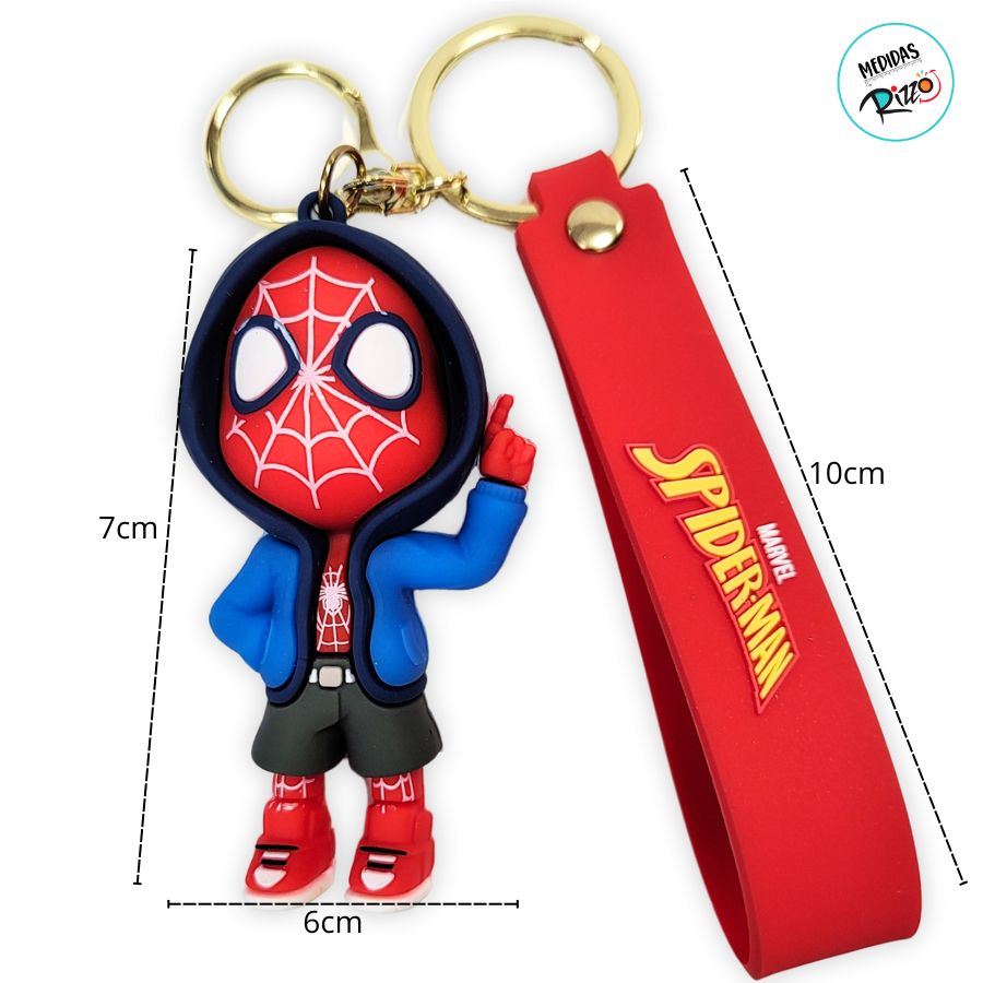 Chaveiro 3D Homem Aranha Moletom - Vingadores - 7cm - 1 unidade