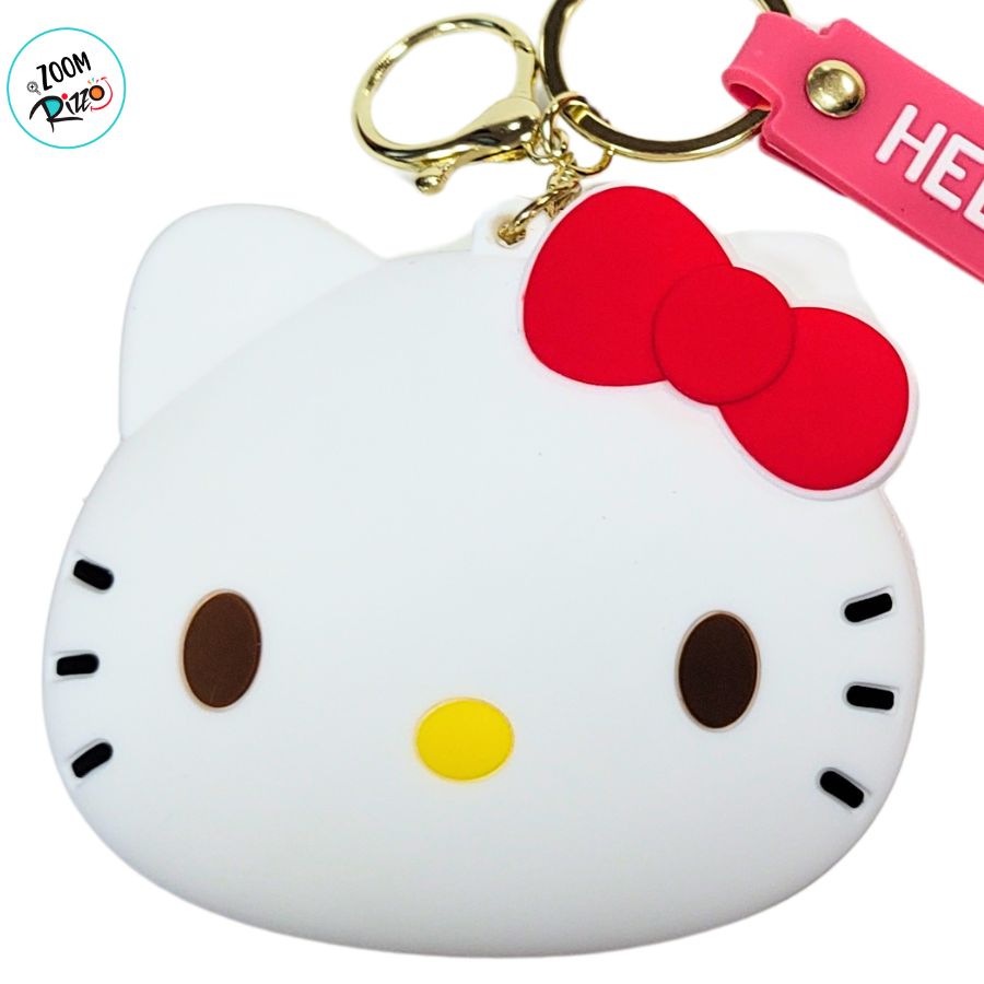 Porta Níquel de Silicone - Hello Kitty - 7cm - 1 unidade - Rizzo