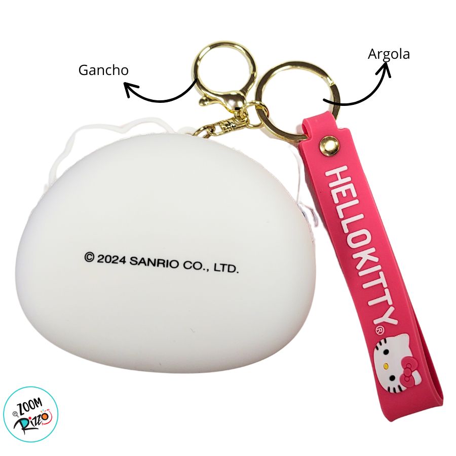 Porta Níquel de Silicone - Hello Kitty - 7cm - 1 unidade - Rizzo
