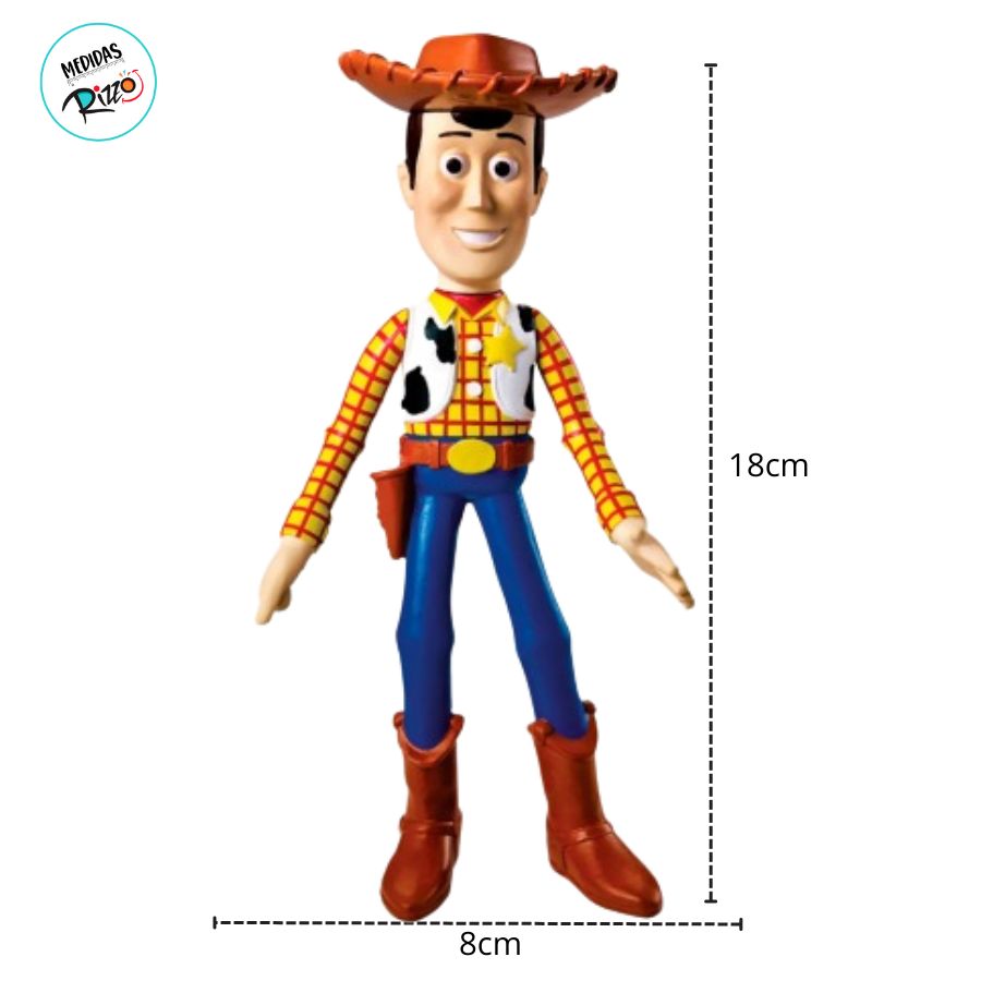 Boneco Articulado Woody - Toy Story - 18cm - 1 unidade - Disney
