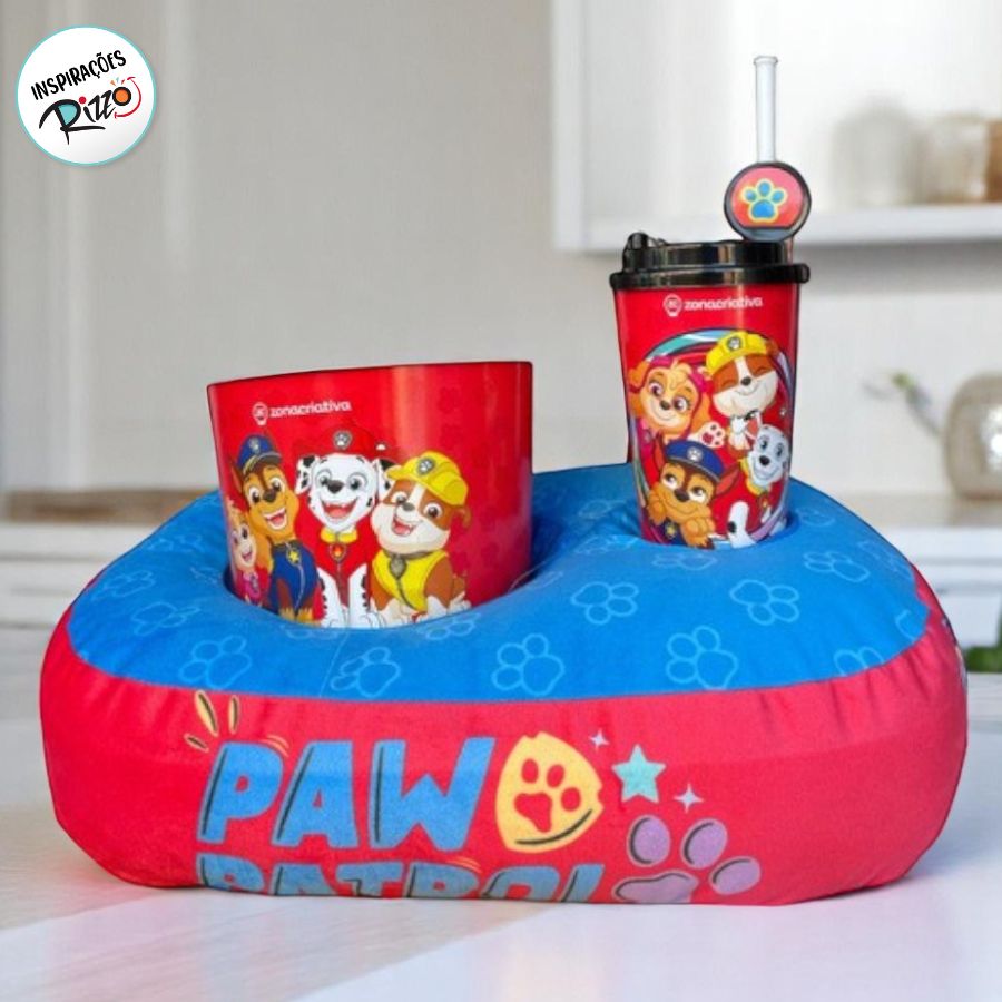 Kit Almofada Pipoca - Patrulha Canina - 1 unidade - Zona Criativa