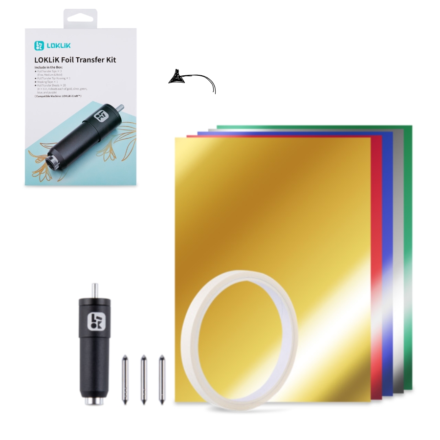 Kit Transferência de Foil - Lâmina e 20 Foils (5 cores) - 1