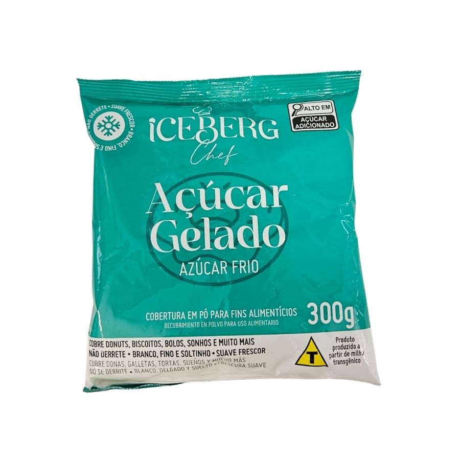 Açúcar Gelado 300g unidade Iceberg Rizzo Rizzo Embalagens