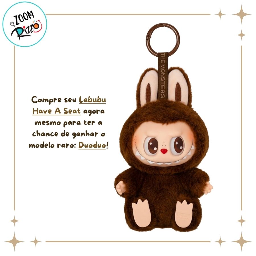 Lafufu Caixa Surpresa - Have A Seat - 15cm - 1 unidade - Rizzo