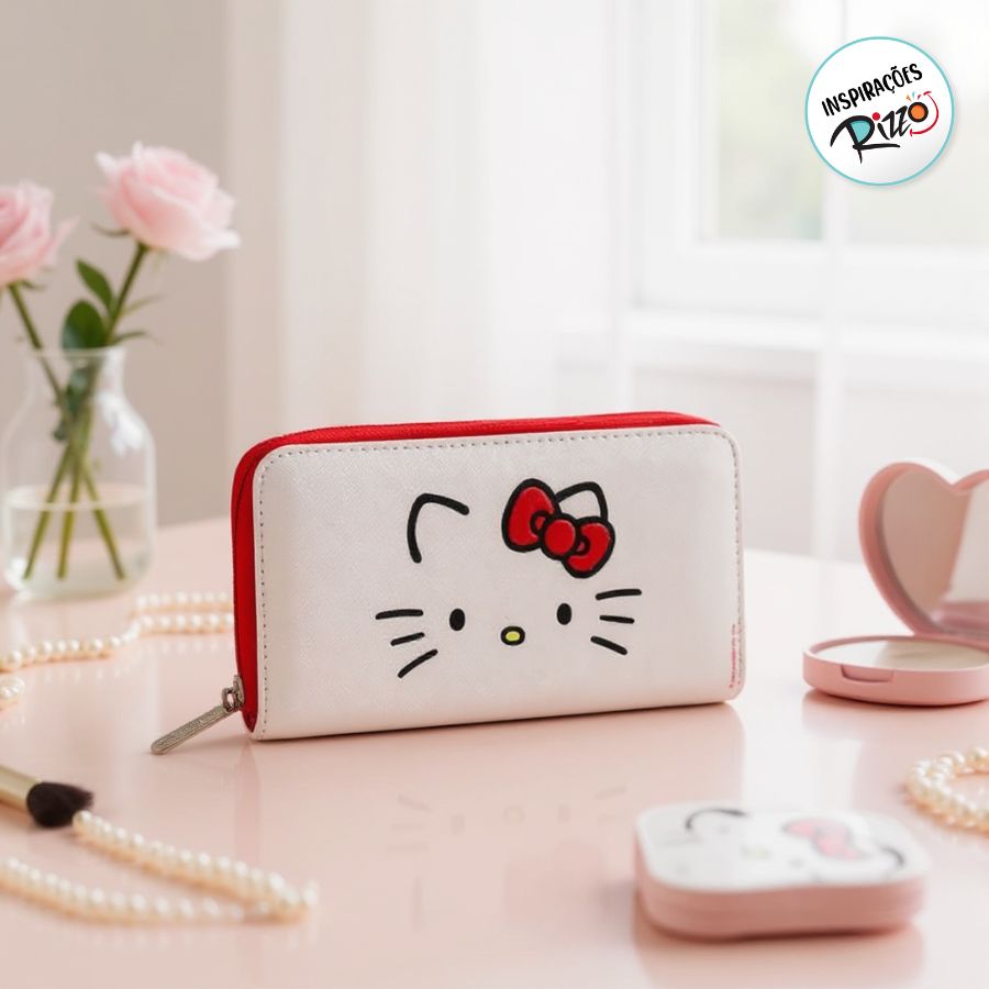 Carteira de Mão - Hello Kitty - 20x10cm - 1 unidade - Zona