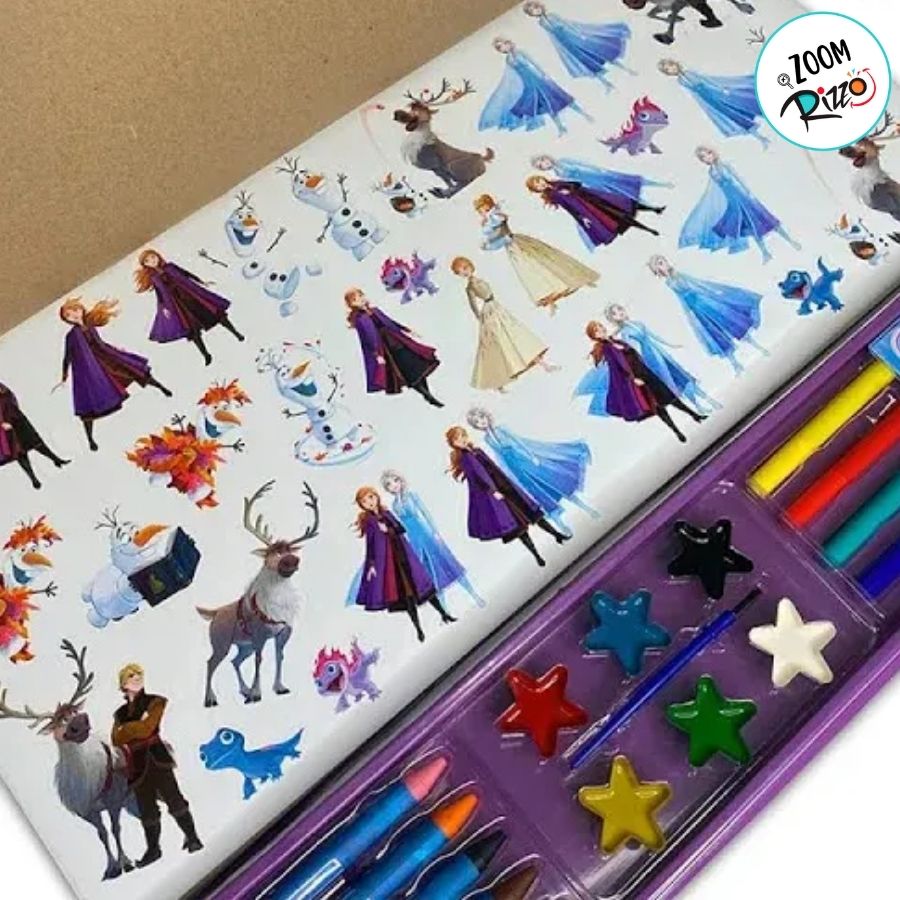 Kit Para Colorir Giga Book - Frozen - 10 Itens - 1 unidade