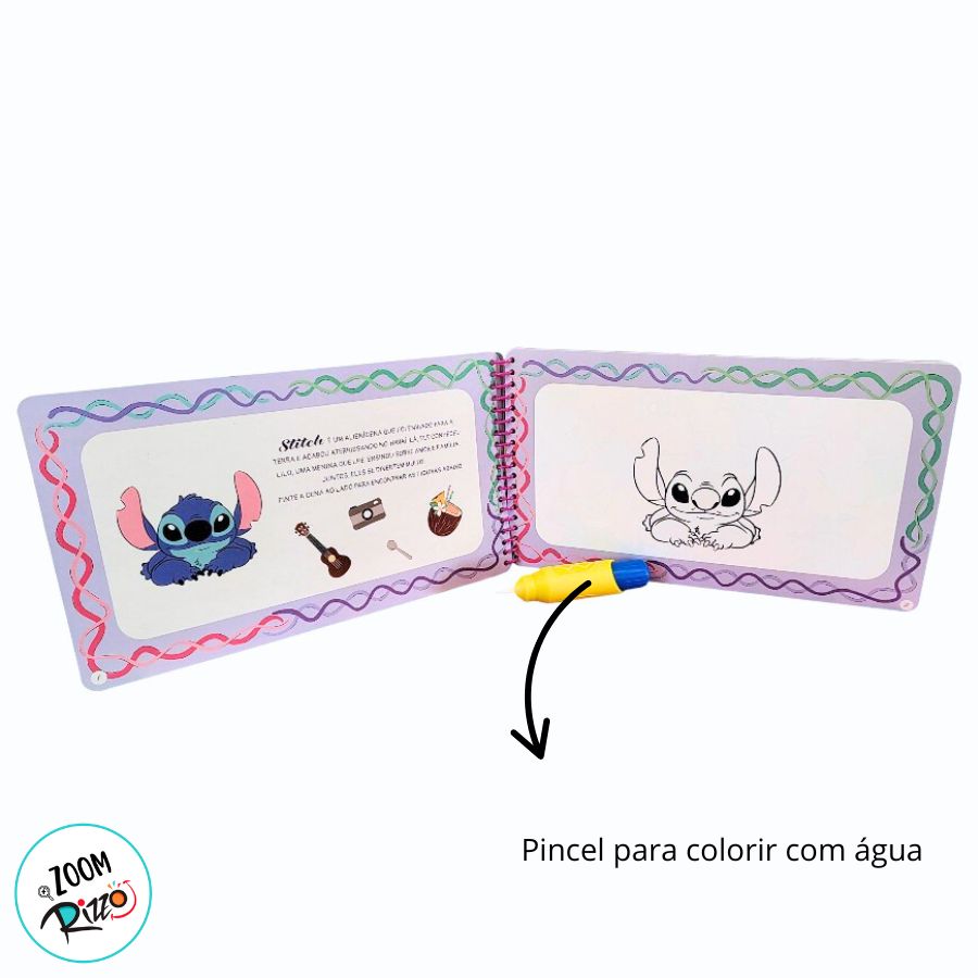 Livro Aqua Book Stitch - 1 unidade - Disney Original - Rizzo