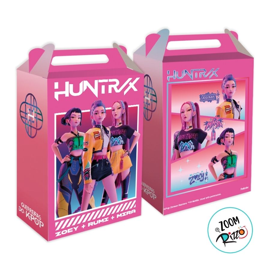 Caixa Surpresa - Guerreiras do K-pop - 9x13x5cm - 8 unidades