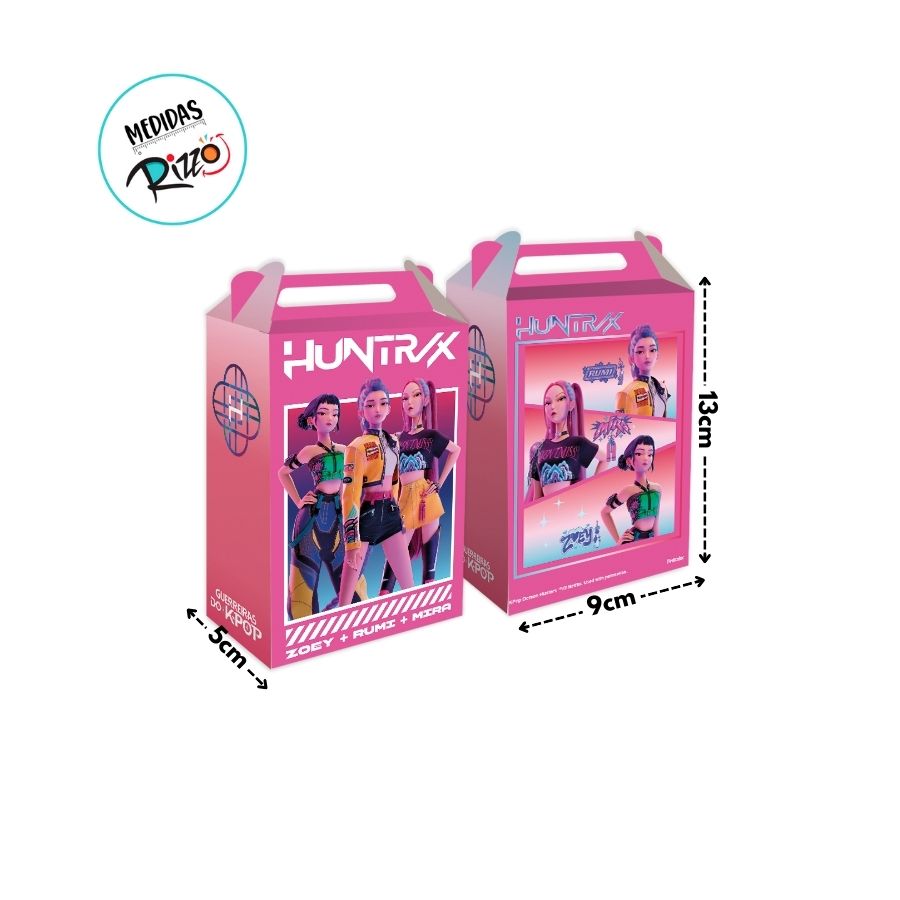Caixa Surpresa - Guerreiras do K-pop - 9x13x5cm - 8 unidades
