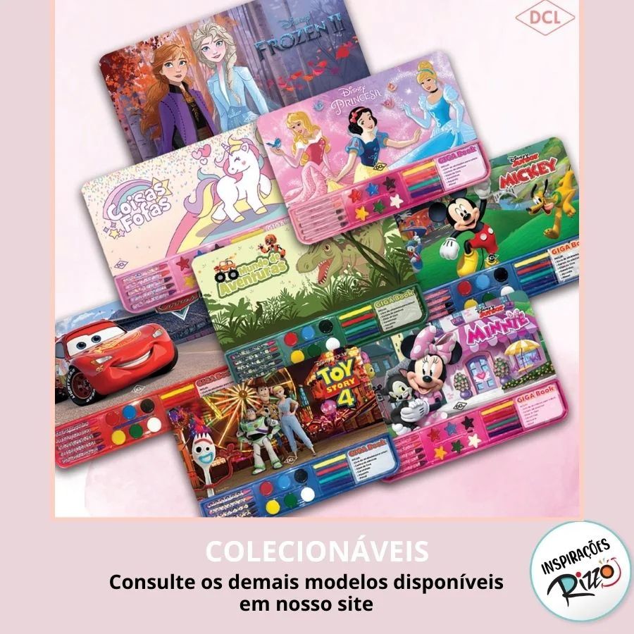 Kit Para Colorir Giga Book - Mickey Mouse - 6 Itens - 1 unidade