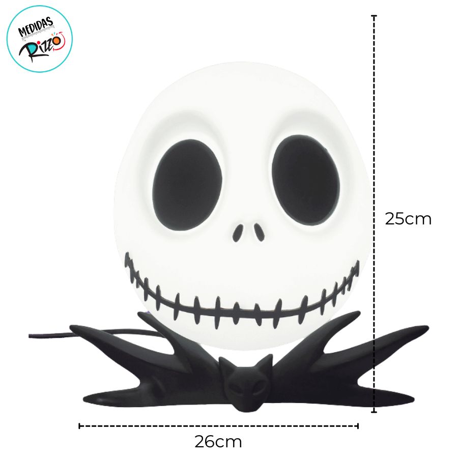 Luminária Jack Skellington - 25cm - 1 unidade - Disney Original