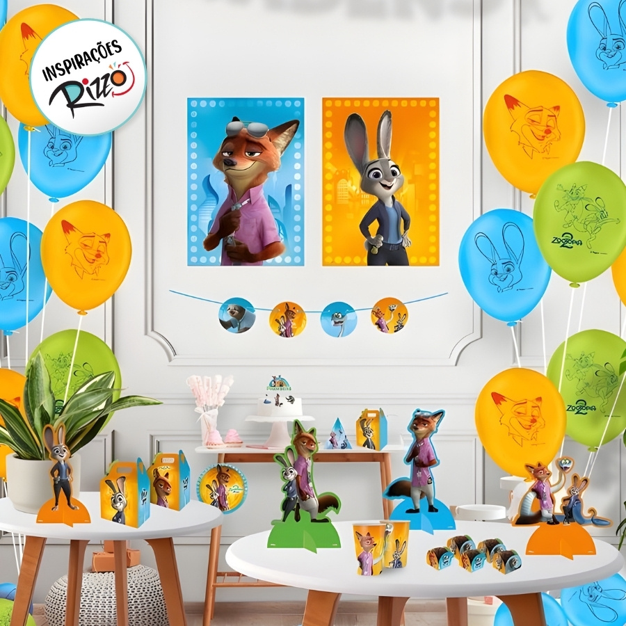 Cartaz Decorativo - Zootopia 2 - 45x31cm - 2 unidades - Disney