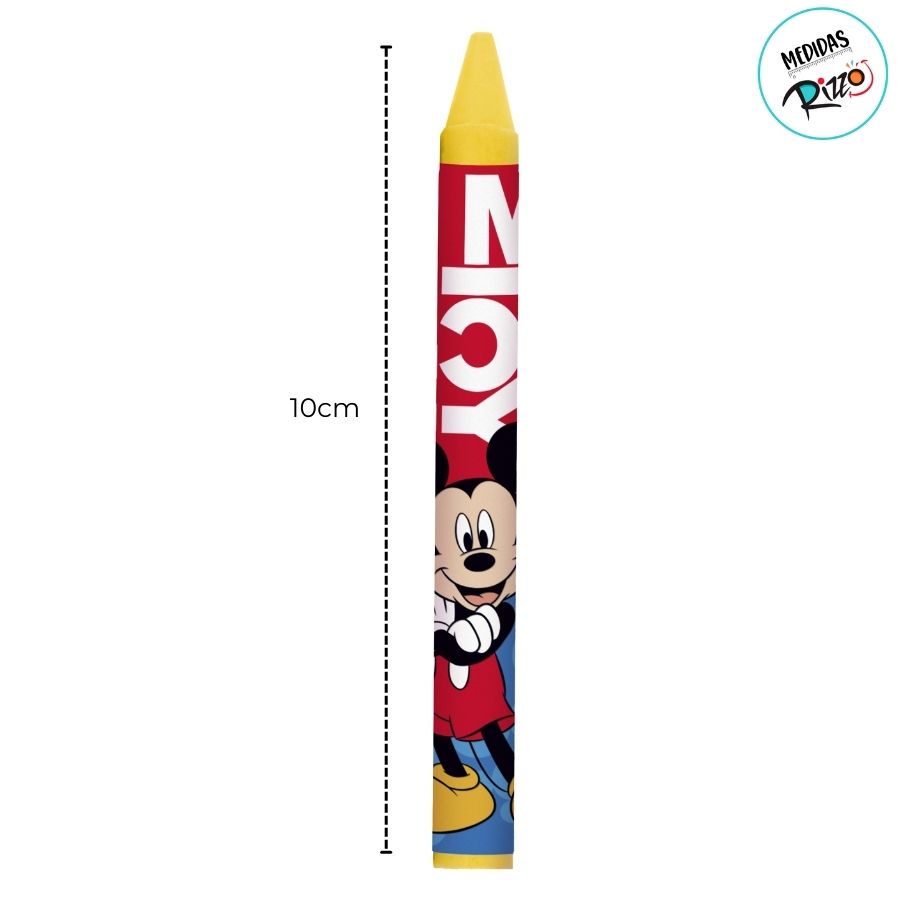 Giz de Cera Mickey Mouse - Jumbo - 12 Cores - Disney Original - 1