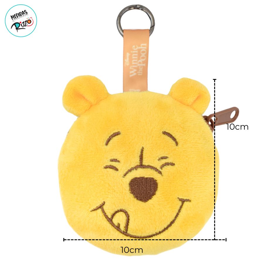 小物 pooh Chaveiro Mini Fluffy - Ursinho Pooh - 10cm - Disney Original - 1