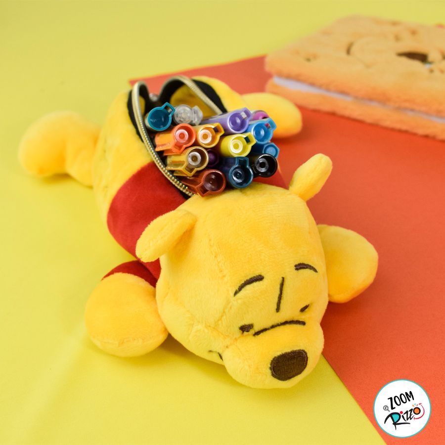 Estojo Simples Fluffy - Ursinho Pooh - 17x10cm - Disney Original