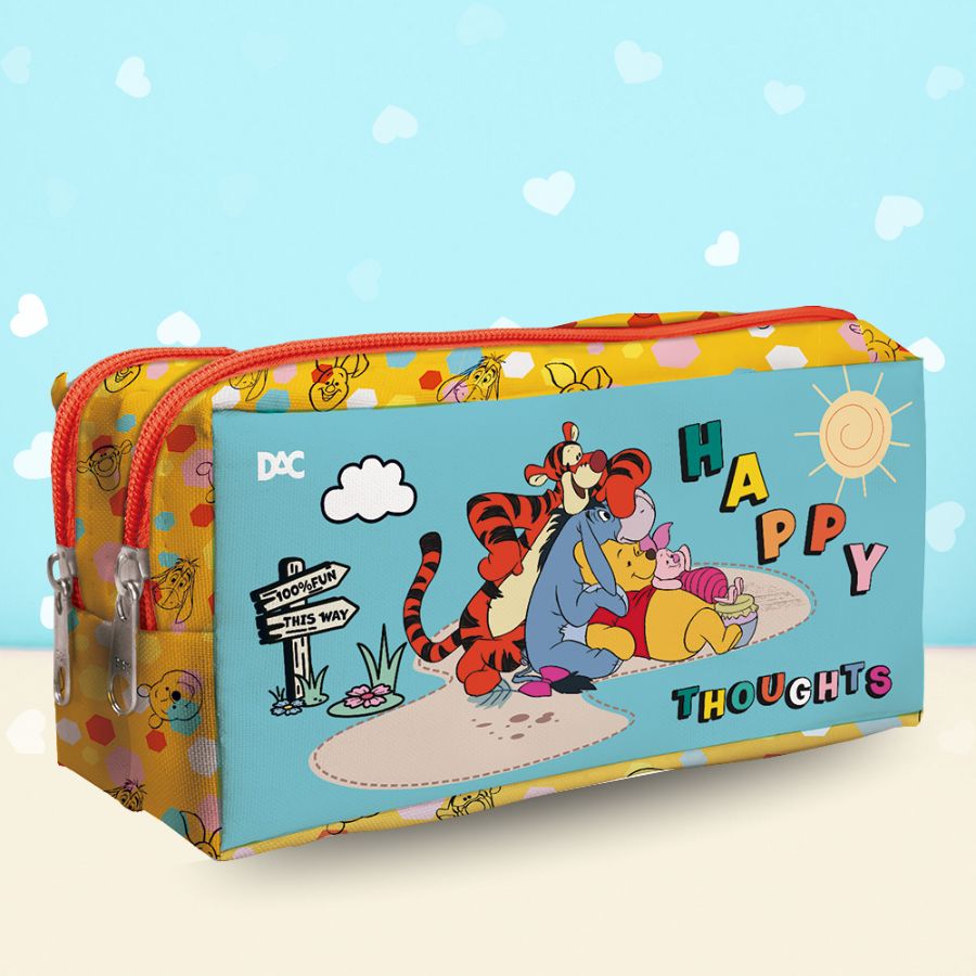 I POOH / Paper Sleeve 8CDs Box Set！ Estojo Duplo com Zíper - Ursinho Pooh - 19x8cm - Disney Original