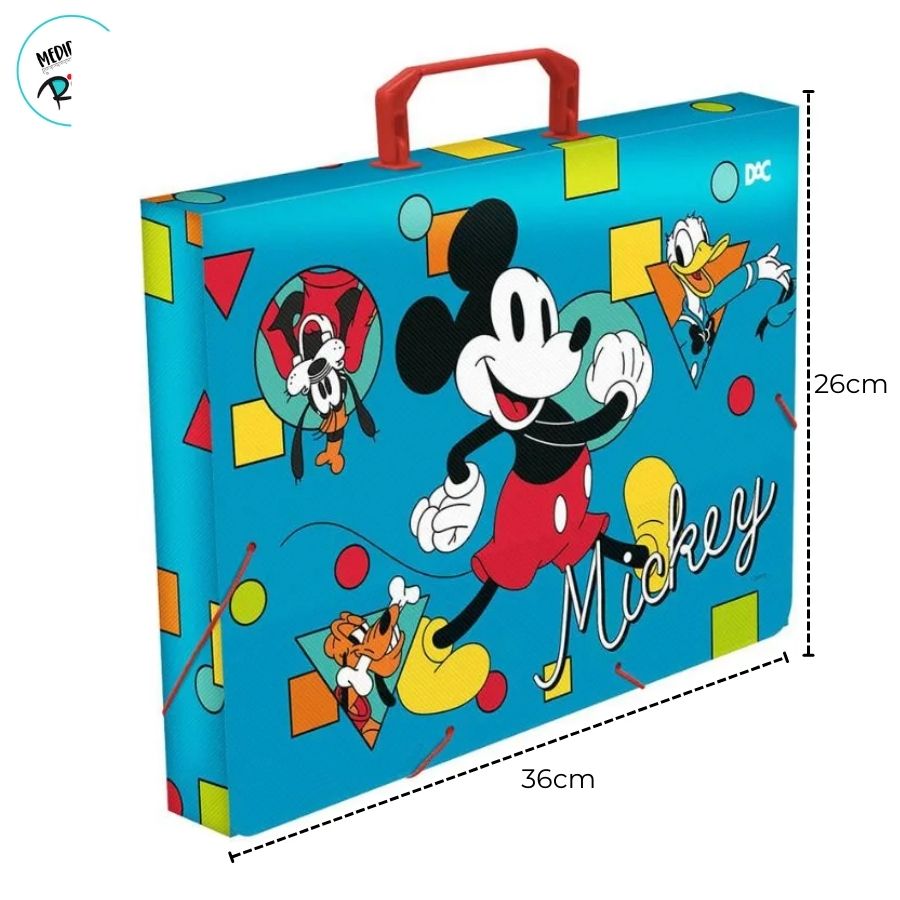 Pasta Maleta - Mickey Colors - 36x26x4cm - Disney Original - 1