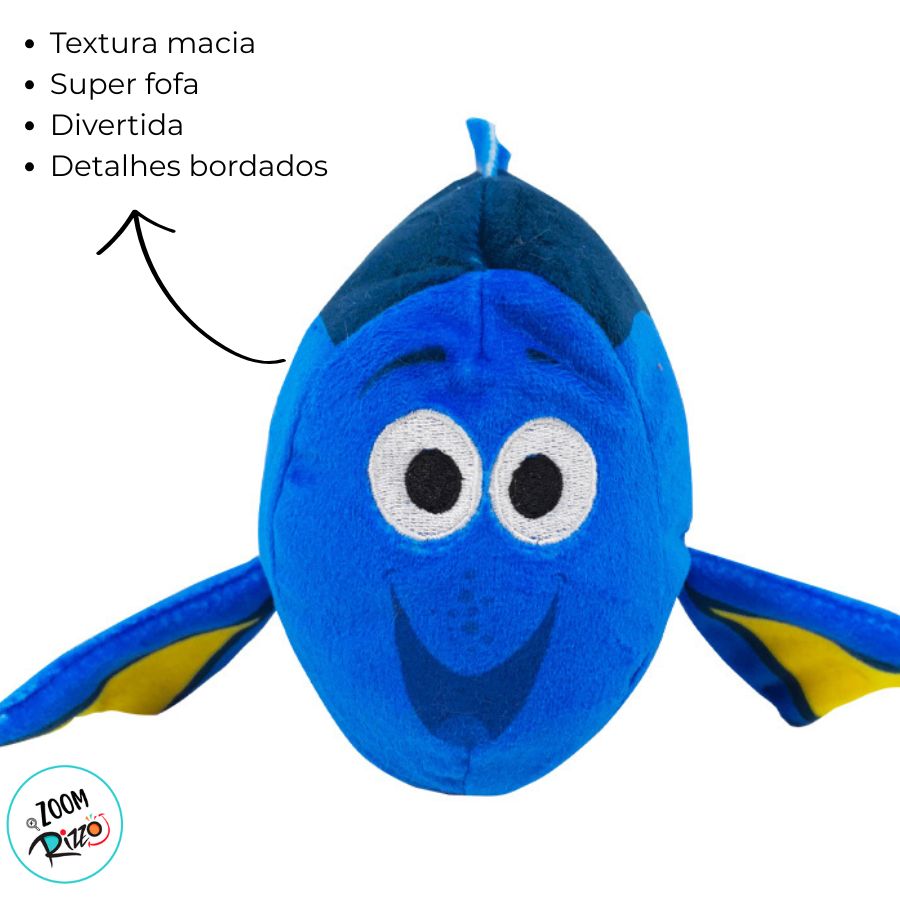 Pelúcia Dupla Face - Nemo e Dori - 14cm - Disney Original - 1
