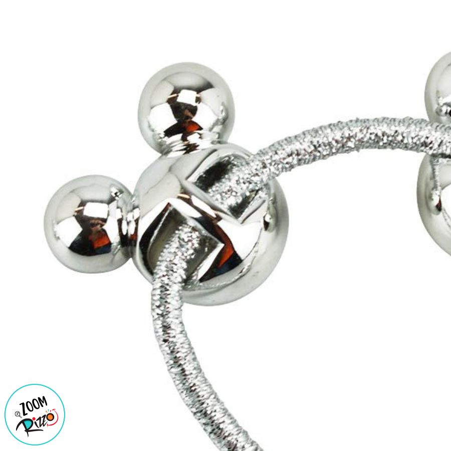 アクセサリー mickeys Elástico de Cabelo - Mickey Mouse - Prata - Disney Original - 2