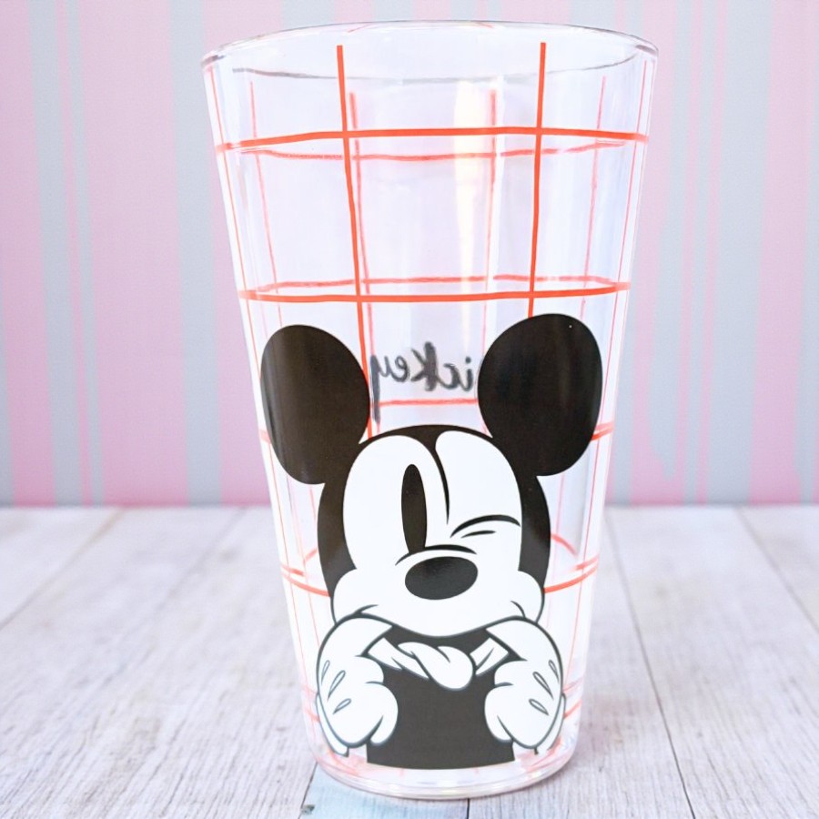 Copo de Vidro - Mickey Mouse - Vermelho - 300ml - Disney Original