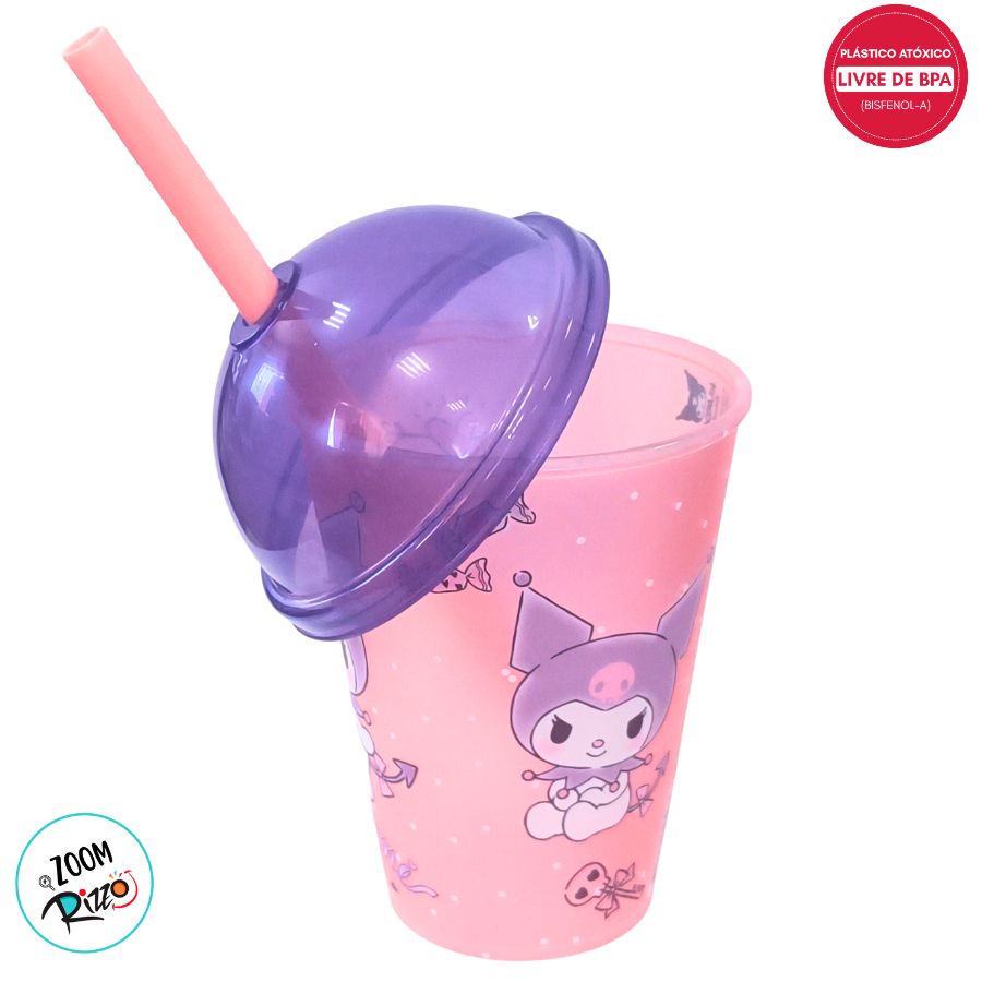 Mini Copo Shake Kuromi - Hello Kitty - 280ml - 1 unidade